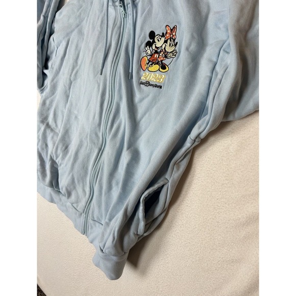 Walt Disney World Hoodie Adult Large Blue 2023 Mickey Minnie Mouse Castle - Picture 6 of 8